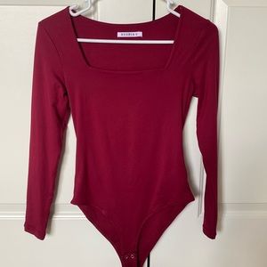 Red bodysuit